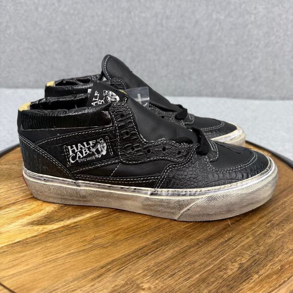 Vans Shoes - Vans Half Cab Lux Duct Shoes Women's 7.5 Skate Black Sneakers